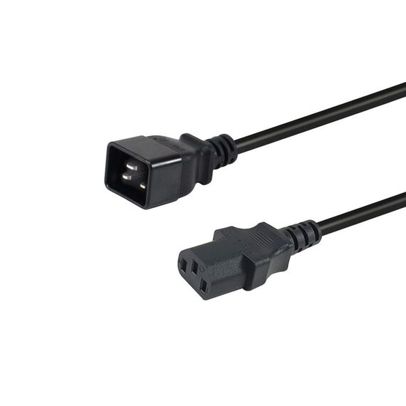 Equip 112140 black C20 to C13 power cable 1.8 m