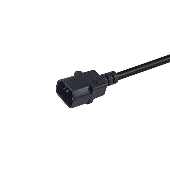 Equip 112170 black C14 to C15 power cable 1.8 m