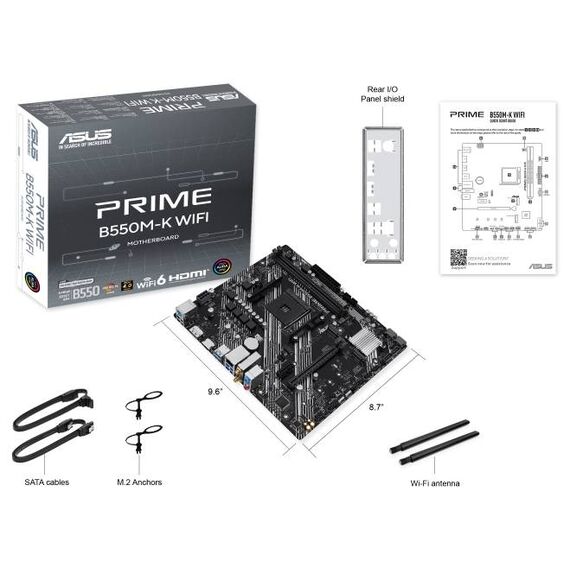 ASUS PRIME B550M-K WIFI Micro-ATX Motherboard