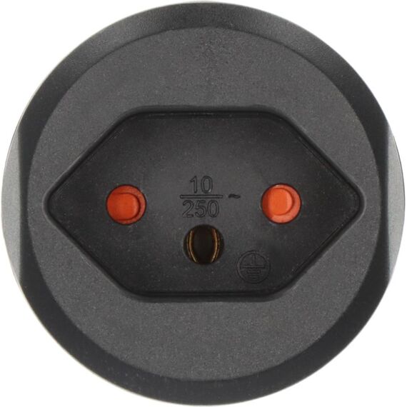 Brennenstuhl 1508480 Black Swiss Type J T13 to E/F Adapter
