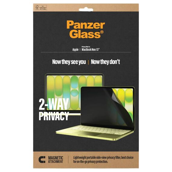 PanzerGlass Magnetic Privacy Film MacBook Neo 13-inch