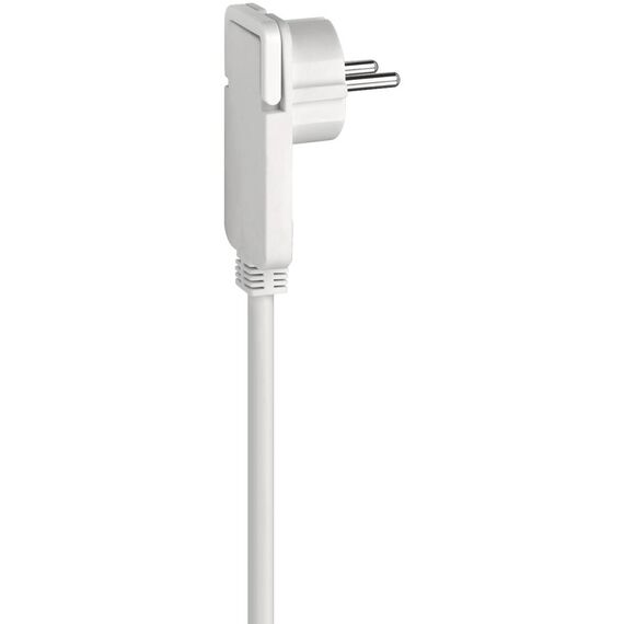 Brennenstuhl 1168980250 White 5m Flat-Plug Earthed Extension Cable