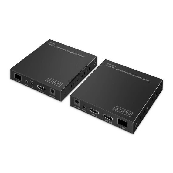 DIGITUS HDMI Fiber IP Extender Set 4K/60Hz, IR