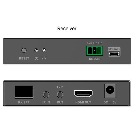 DIGITUS HDMI Fiber IP Extender Set 4K/60Hz, IR