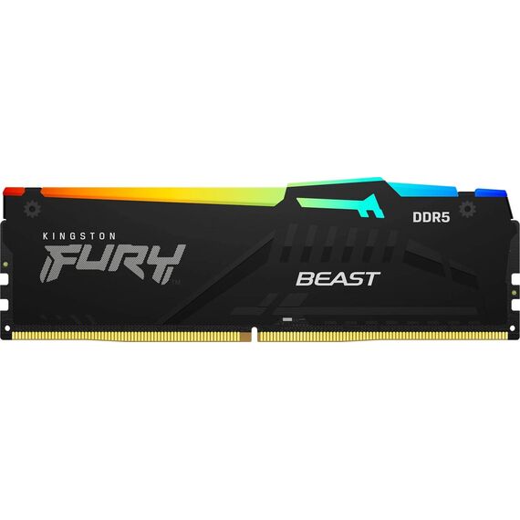 Kingston FURY Beast RGB KF564C32BBEA-16 Black 16GB DDR5 Desktop Memory Module