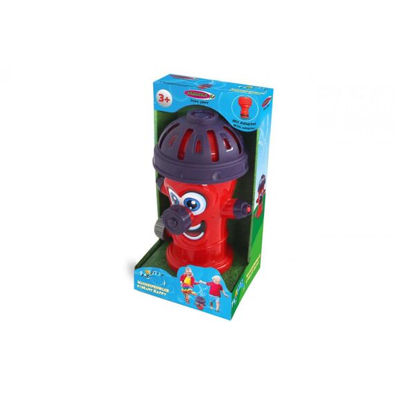 JAMARA McFizz Hydrant Happy Garden Water Sprinkler Toy, Red, Hose Adapter, Ages 3+