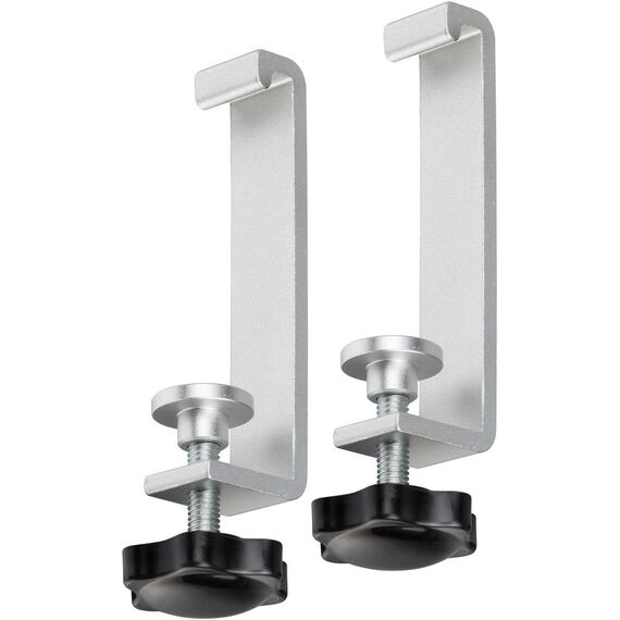 Brennenstuhl 1990500010 Alu-Office-Line Desk Clamp Pair with Locking Screws