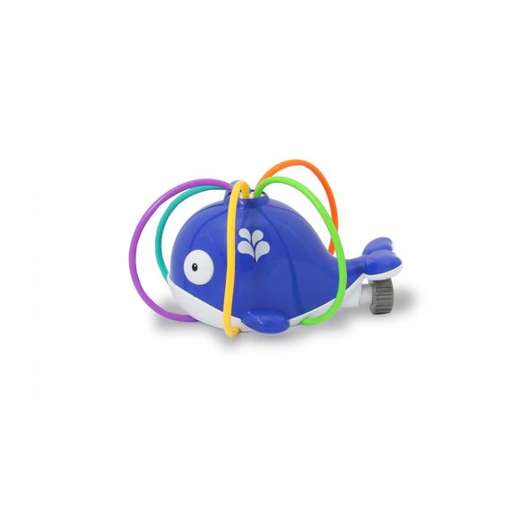 JAMARA McFizz Whale Garden Water Sprinkler Toy, Blue, Hose Adapter, Ages 3+