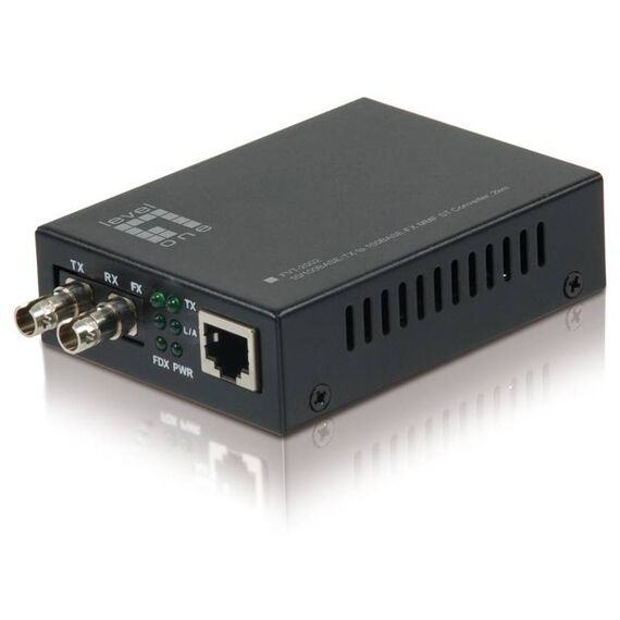 LevelOne FVT-2002 RJ45 to ST Multi-Mode Media Converter