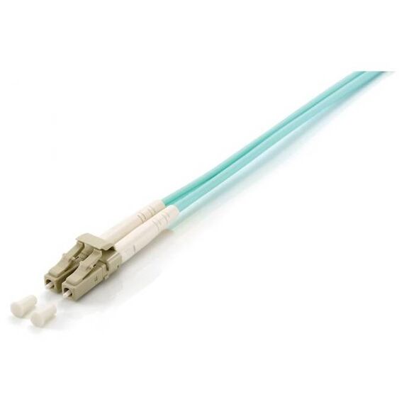 Equip LC-LC Fiber Patch Cable OM3 Duplex 3m Aqua