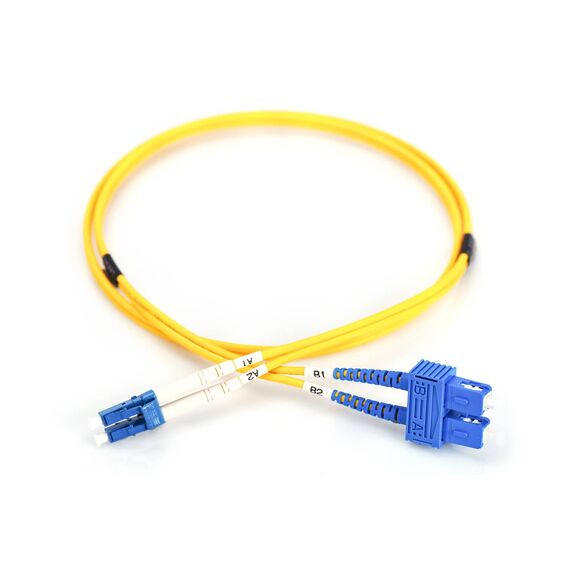 Digitus OS2 LC to SC Duplex Fibre Patch Cord 5m Yellow