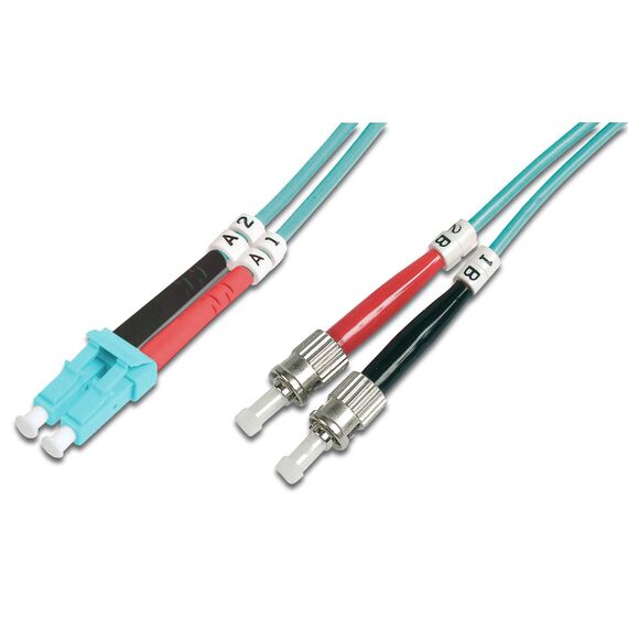 DIGITUS OM3 LC-ST Fibre Patch Cord 2m