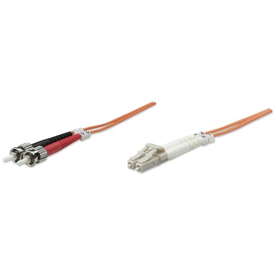Intellinet OM2 LC to ST Duplex Fibre Patch Cable 1m