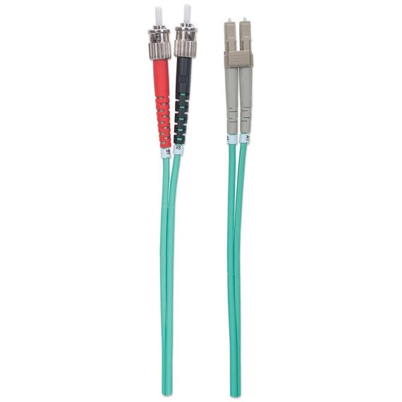 Intellinet OM3 LC/UPC-ST/UPC Duplex Patch 2m