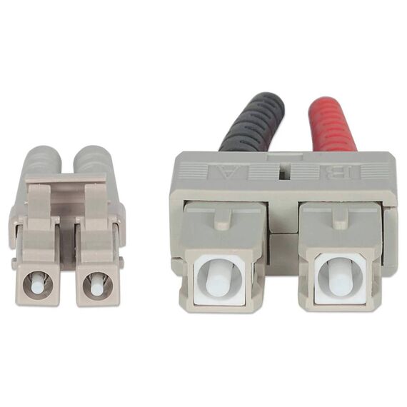 Intellinet OM4 LC to SC Duplex Fiber Patch Cable 2m