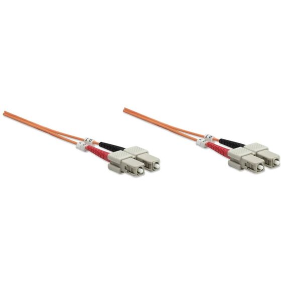 Intellinet SC-SC OM1 Fibre Patch Cable 1m Orange
