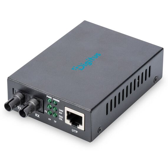 DIGITUS Gigabit Media Converter RJ45 to ST Multimode