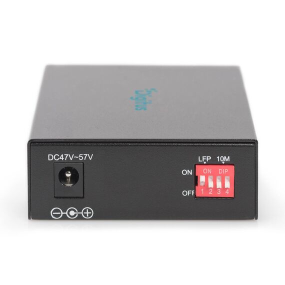 Digitus DN-82160 PoE+ Media Converter, SC Single-Mode