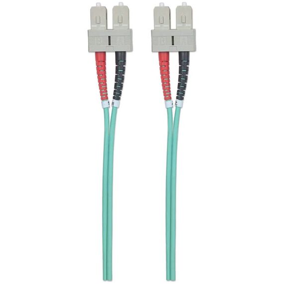 Intellinet OM3 Fibre Patch SC-SC Duplex 1m Aqua