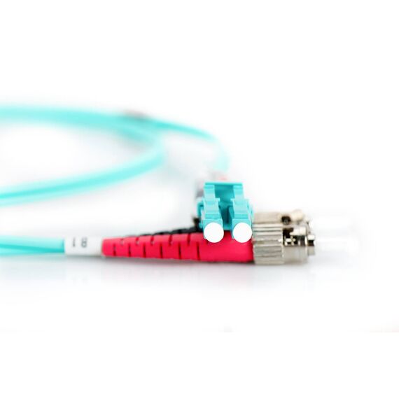 Digitus OM3 Fibre Patch LC-ST Duplex 3m Aqua