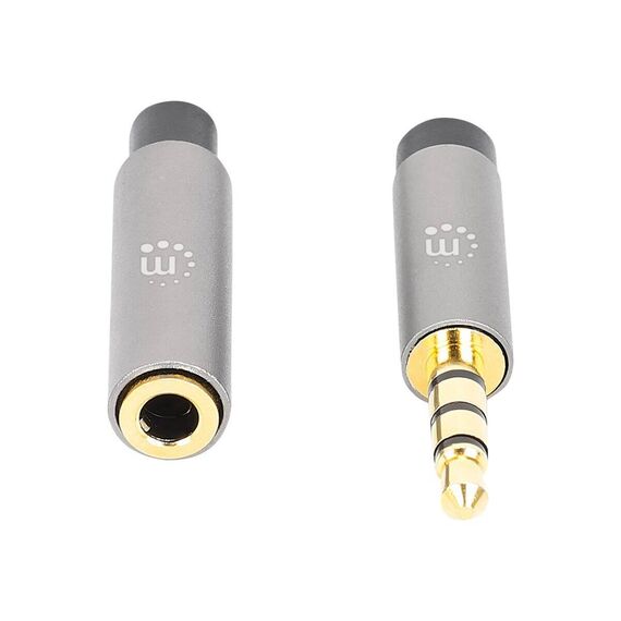 Manhattan 356046 3m 3.5mm TRRS Audio Extension Cable, Black and Silver