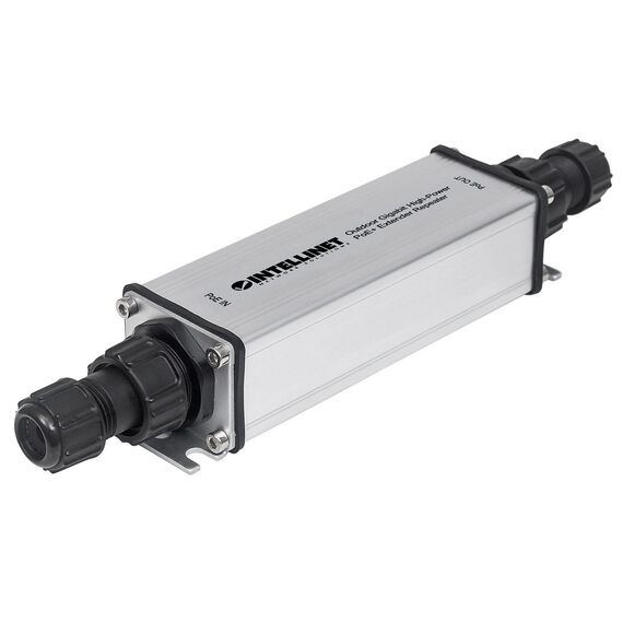 Intellinet 561211 Outdoor Gigabit PoE Plus Extender IP65 Metal Housing