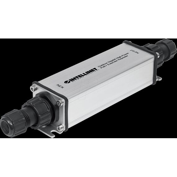 Intellinet 561211 Outdoor Gigabit PoE Plus Extender IP65 Metal Housing