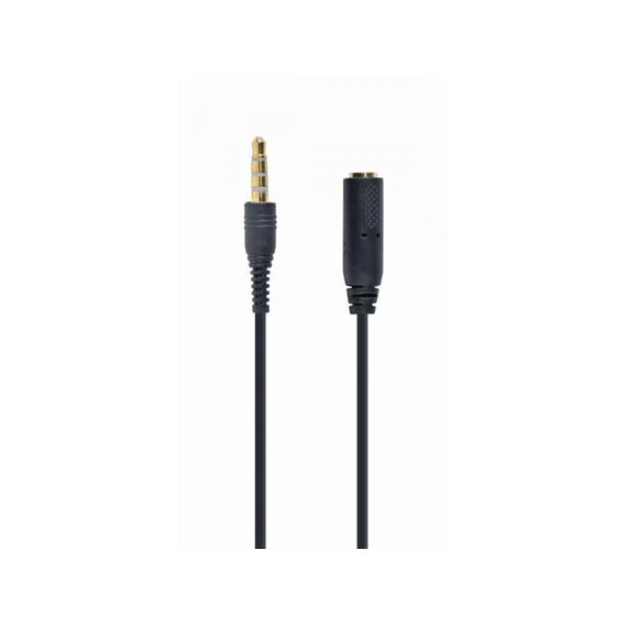 Gembird Cablexpert CCA-419 18cm 3.5mm Four-Pole MIC/GND Cross-Over Adapter, Black