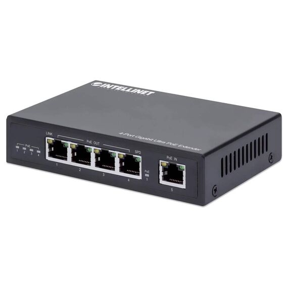 Intellinet 4-Port Gigabit Ultra PoE Extender