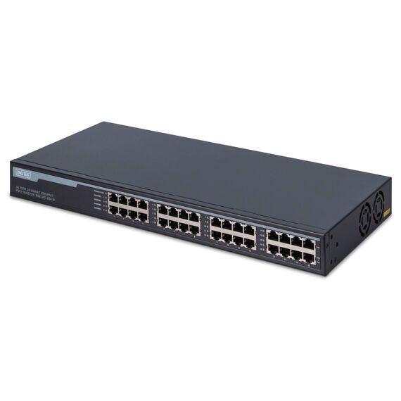 DIGITUS 16-Port 10G PoE+ Injector 250 W, 19" 1U