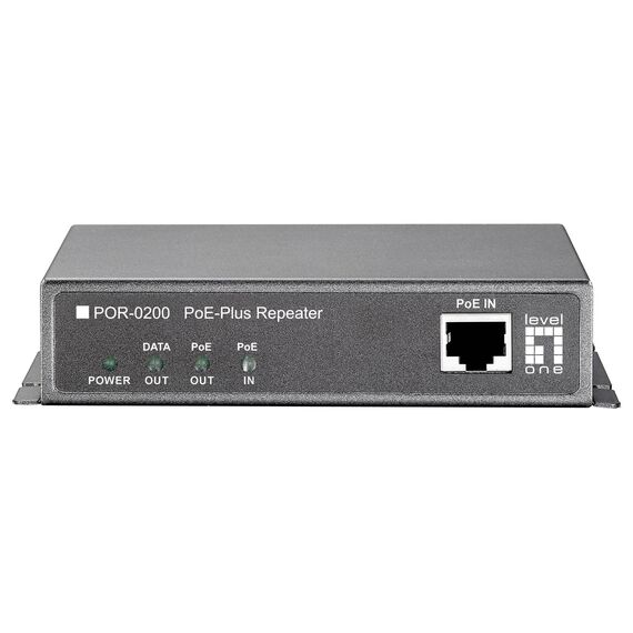 LevelOne PoE+ Repeater 2-Port Hybrid Output, 200 m