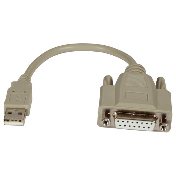 EFB K5306.020V2 0.2m USB-A to 15-Pin D-Sub Female Game Port Adapter