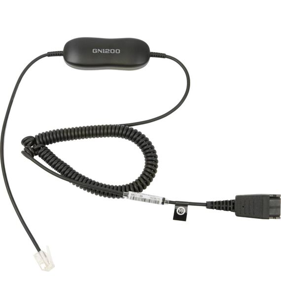 Jabra GN1200 CC QD to RJ9 Coiled 2 m