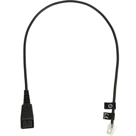 Jabra QD to Modular RJ Cord Straight 0.5 m 8800-00-01