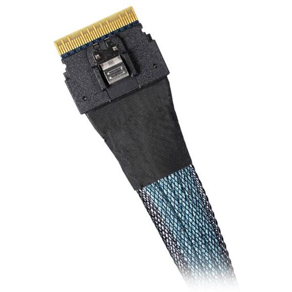 ICY DOCK MB406L-B SlimSAS 8i Cable with Locking Latches, 0.5 m