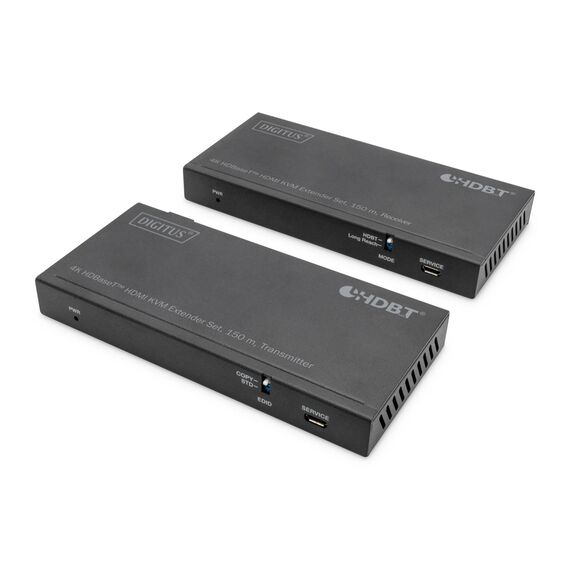 DIGITUS 4K HDBaseT HDMI KVM Extender Set, 150 m