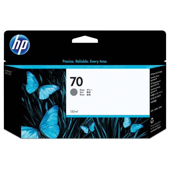 HP 70 Gray 130 ml DesignJet Ink Cartridge C9450A