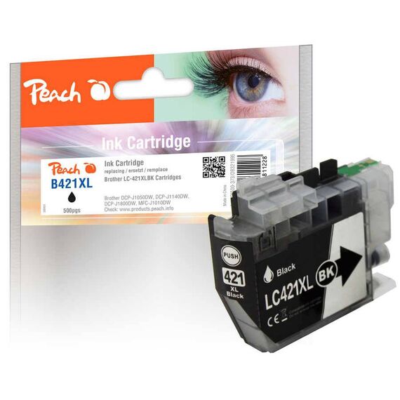 Peach LC-421XLBK Compatible Black Ink Cartridge