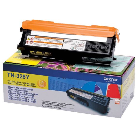 Brother TN-328Y Yellow Toner 6,000 Pages