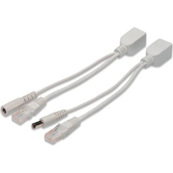 DIGITUS DN-95001 White Passive PoE Injector and Splitter Cable Kit