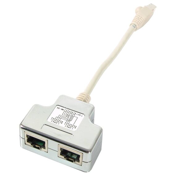 EFB Elektronik K5122.015 Cat 5e Dual 10 100BaseT RJ45 Cable Sharing Adapter