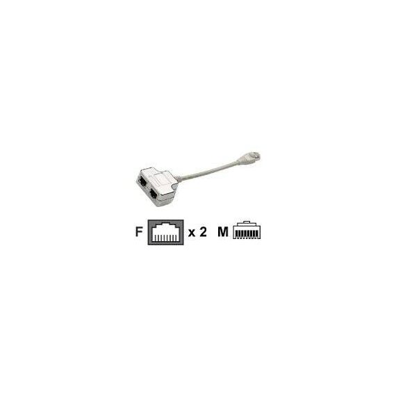 EFB Elektronik K5122.015 Cat 5e Dual 10 100BaseT RJ45 Cable Sharing Adapter