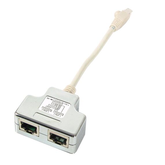 EFB Elektronik K5123.015 Cat 5e Ethernet ISDN RJ45 Cable Sharing Adapter