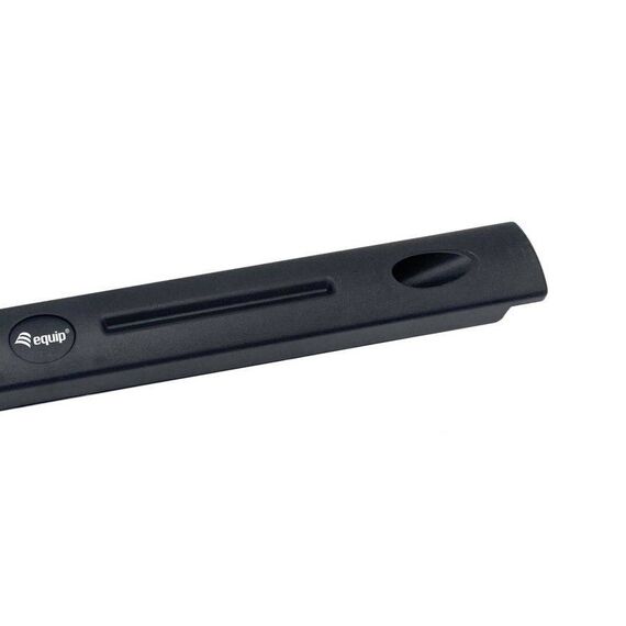 Equip 327505 Black 19 Inch 1U Tool Free Plastic Blank Panel