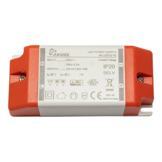 Inter-Tech Argus LED12-15 LED Driver 15W 12V 1250mA, 88882198