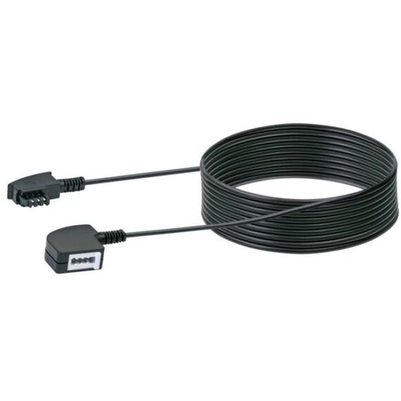 Schwaiger TVL6221533 Black 6m TAE F Telephone Extension Cable