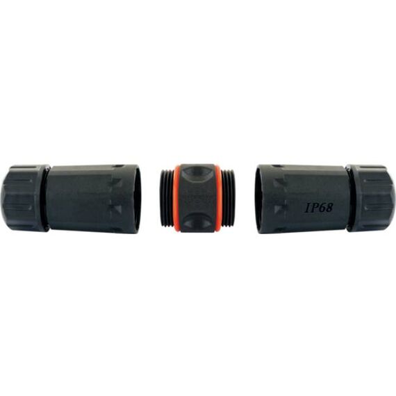 Schwaiger NWDK16533 Cat6A STP IP68 Outdoor RJ45 Coupler, Black