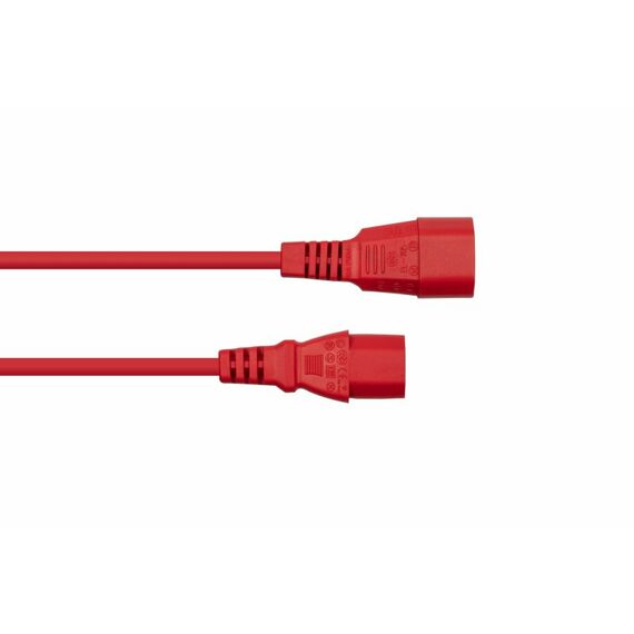 kabelmeister SK1430-R020 Red C14 to C13 Power Extension Cable 2m