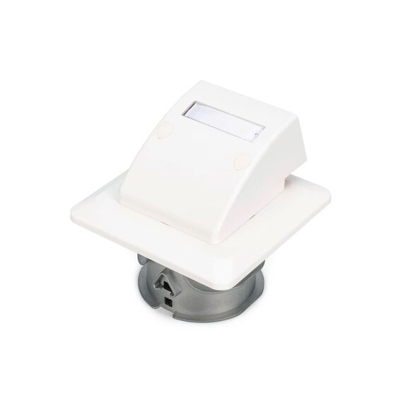 DIGITUS DN-93201 FTTH Flush Fibre Wall Outlet for SC LC Adapters, White
