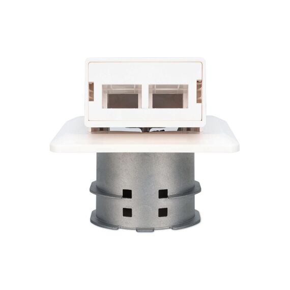 DIGITUS DN-93201 FTTH Flush Fibre Wall Outlet for SC LC Adapters, White